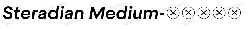 Steradian Medium字体转换